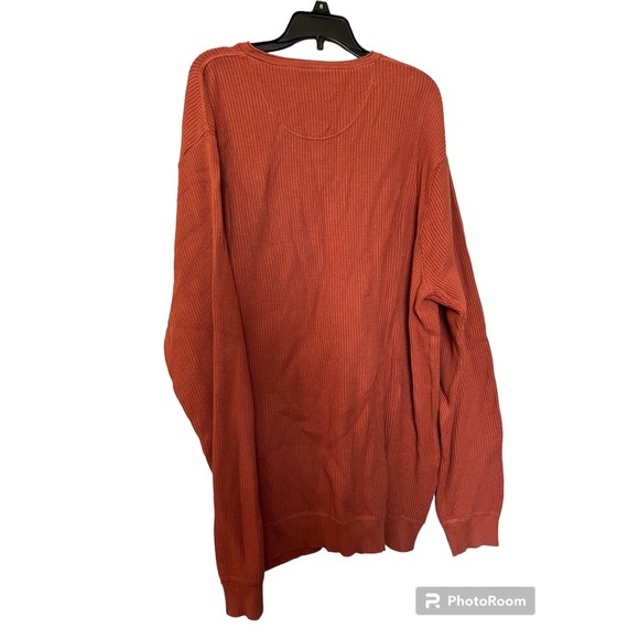 Tommy‎ Bahama pullover v neck Sweater size XL orange rust color - Picture 2 of 4